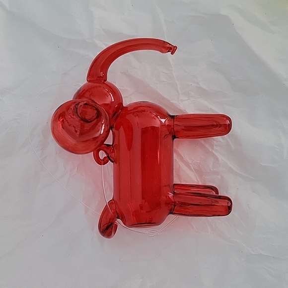 Set of 4 Crate and Barrel glass balloon animal Christmas ornaments - Picture 4 of 6